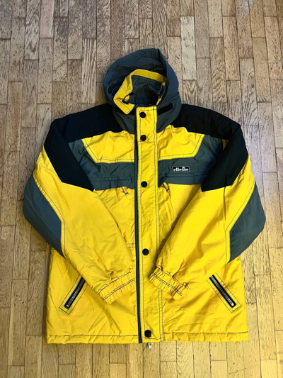 Pre-owned Ellesse X Vintage Ellese Yellow Polar Jacket Size L Vintage 90-s