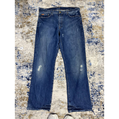 Pre-owned Polo Ralph Lauren X Ralph Lauren Vintage Ralph Laurent Oldmoney Ripped Jeans In Blue
