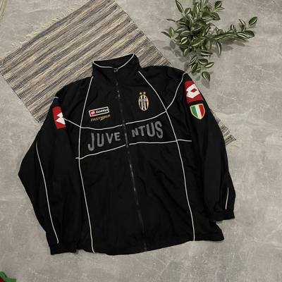 Pre-owned Jersey X Lotto 90's Lotto Juventus Jacket Zip Bomber Jersey Fastweb Italy In Multicolor