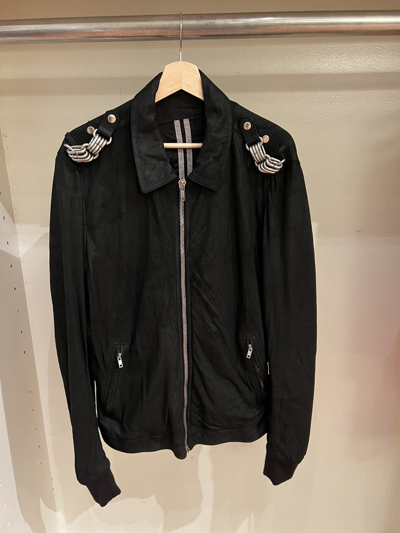 Pre-owned Rick Owens Fw19 Larry Lamb Leather Chain Link Jacket In