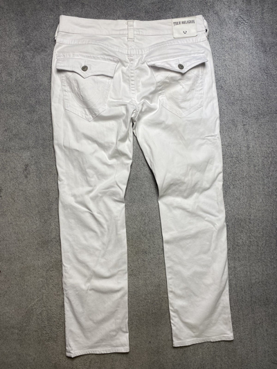 Pre-owned True Religion X Vintage Y2k True Religion Distressed Denim Jeans In White