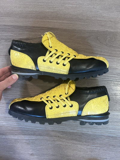 Pre-owned Kiko Kostadinov Haidu Lace Up Black/yellow Shoes
