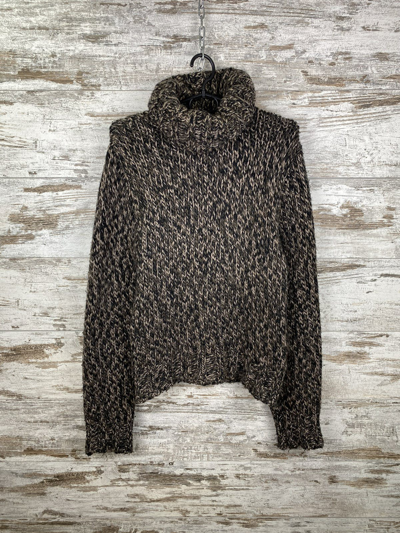 Pre-owned Dolce & Gabbana Mens Vintage  Knit Sweater Luxury Alpaca In Brown