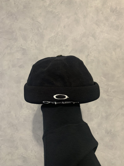 Pre-owned Oakley X Vintage Oakley Logo Hat Beanie Cap 90's In Black