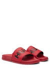 Hugo Boss Slides With Logo Strap In Multi