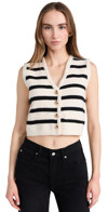 LINE & DOT TUMI TOP IVORY AND BLACK