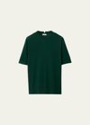 BURBERRY SHORT-SLEEVE WOOL TOP