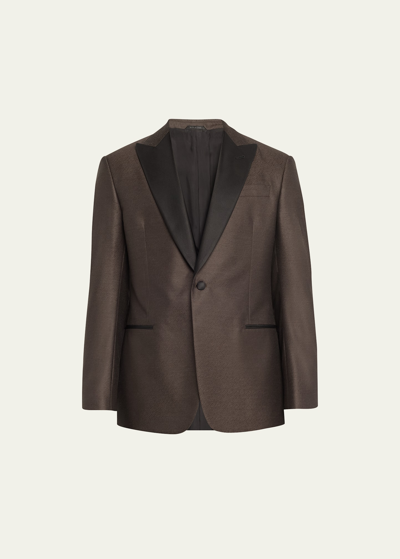 Giorgio Armani Men's Textured Dinner Jacket In Multi