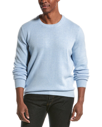 Brunello Cucinelli Pure Cashmere Crew-neck Jumper In Clear Blue