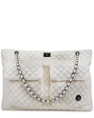 Badgley Mischka Diana Xl Weekend Tote In White