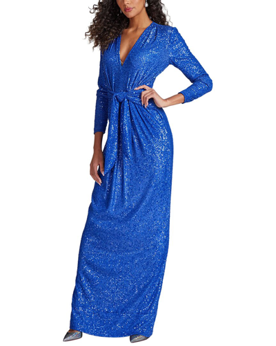 Teri Jon By Rickie Freeman Special Occasion Long Dress In Blue
