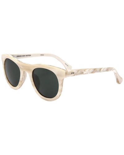 Dries Van Noten X Linda Farrow Dries Van Noten By Linda Farrow Unisex Dvn133 46mm Sunglasses In White
