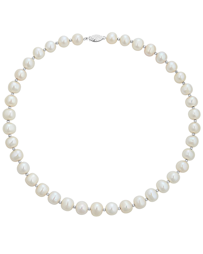 Belpearl Silver 10-11mm Freshwater Pearl Necklace