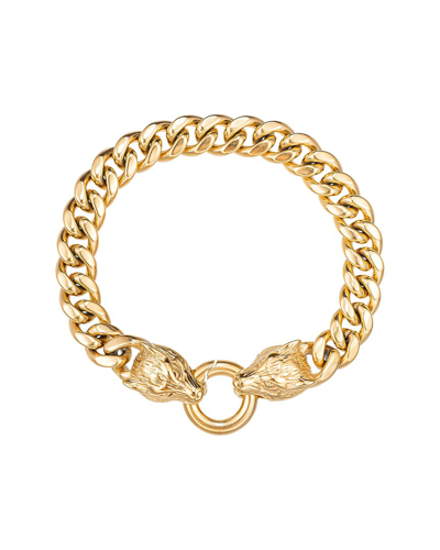 Eye Candy La Premium Collection Titanium Derek Wolf Chain Bracelet In Gold
