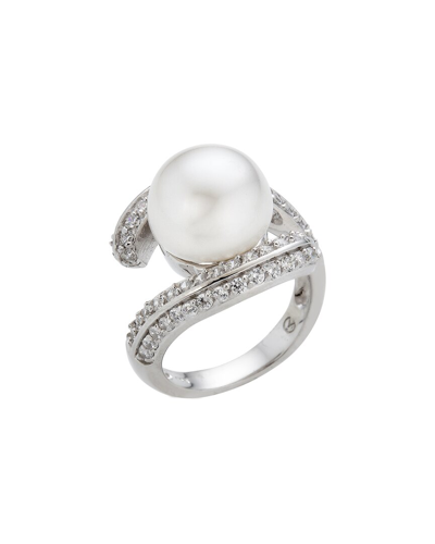 BELPEARL BELPEARL SILVER 10-11MM PEARL CZ RING