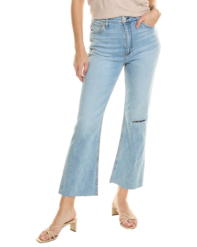 Rag & Bone Casey High-rise Lucy Ankle Flare Jean In Blue