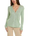 VINCE VINCE RIBBED BUTTON CARDIGAN
