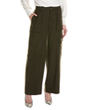 VINCE VINCE FLANNEL WIDE LEG RAVER WOOL-BLEND PANT