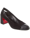 Christian Louboutin Miss Duvette Cap Toe Pump In Black