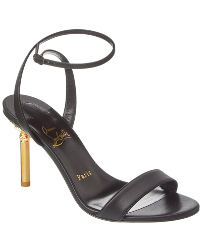 Christian Louboutin Mascasandal 85 Leather Sandal In Black