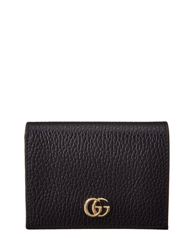 Gucci Leather Card Case In Black