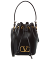 Valentino Garavani Mini Vlogo Signature Bucket Bag In Nappa Leather Woman Black Uni In Black