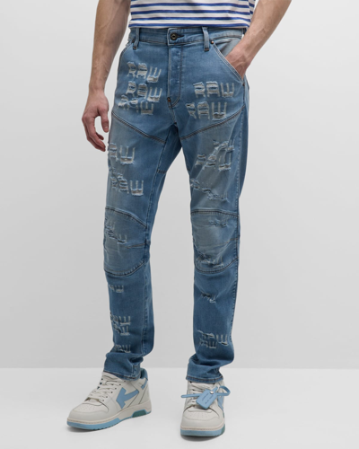 G-star Raw Elwood Slim Fit Jeans In Aged Painted Art In Lt Aged Pa
