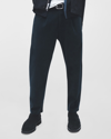 Rag & Bone Pleated Stretch Cotton Chino Pants In Turtledove