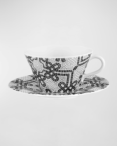 Vista Alegre Calcada Portuguesa Tea Cup & Saucer, Set Of 2 In Multi