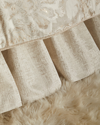 Austin Horn Collection Giselle Queen Ruffled Dust Skirt In Ivory