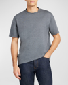 Loro Piana Men's Jersey Cotton Crewneck T-shirt In M006 Grey Melange