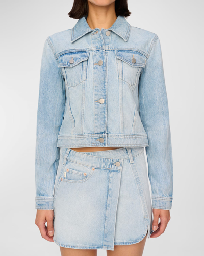 Dl1961 Vika Classic Denim Jacket In Fountain