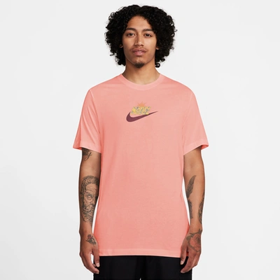 Nike Mens  Nsw Spring Break Sun T-shirt In Bleached Coral/bleached Coral