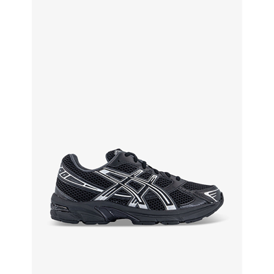 Asics Womens Black Pure Silver Gel 1130 Panelled Mesh And Suede Trainers