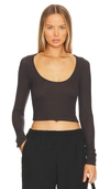 MICHAEL LAUREN MYCHAL CROPPED TEE