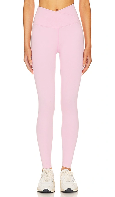 Spiritual Gangster Wrap Front Seamless Legging In Pink