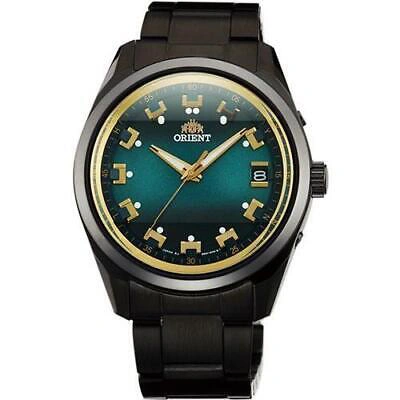 Pre-owned Orient Contemporary Wv0051se Green Gold Solar Stainless Men's Watch In Box