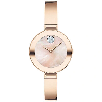 Pre-owned Movado Women's Bold Mother Of Pearl Dial Watch - 3600939