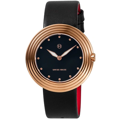 Pre-owned Nove Streamliner 40mm Black Rose Gold Watch - Brand