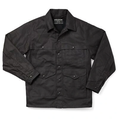 Pre-owned Filson Tin Cloth Lined Cruiser Cinder (black) Mens Waxed Canvas Xl