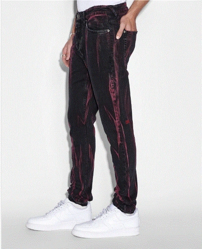 Pre-owned Ksubi Jeans Van Winkle Refrakt Red