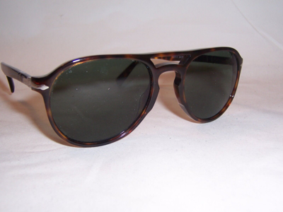 Pre-owned Persol Sunglasses Po 3235/s 24/31 Havana/green 55mm Authentic