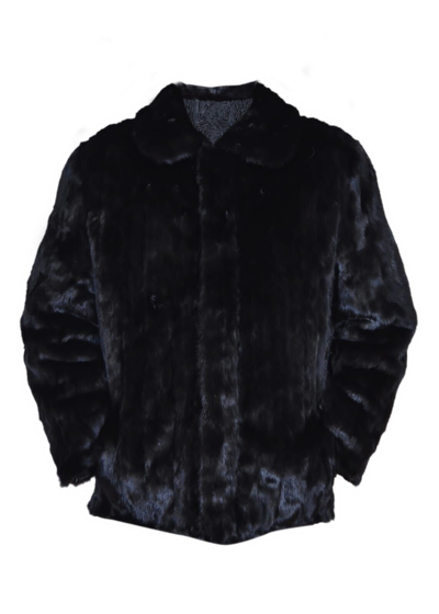 Pre-owned Handmade Men's Reversible Mink Fur Persian Lamb Fur Jacket Coat All Sizes Colors In Reversible Both Side Wearable