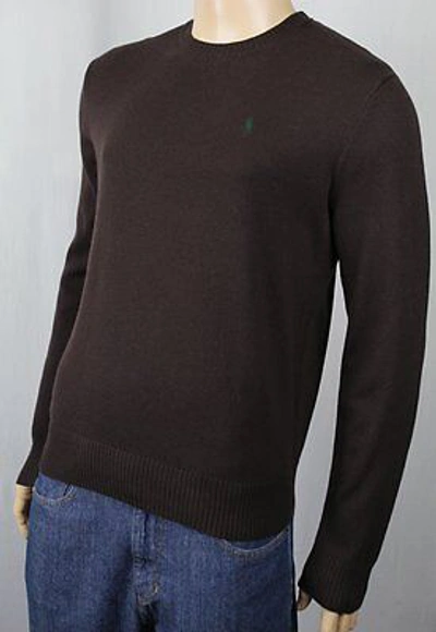 Pre-owned Polo Ralph Lauren Brown Cashmere Sweater Green Pony $325