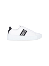Versace Sneakers In White Leather In White