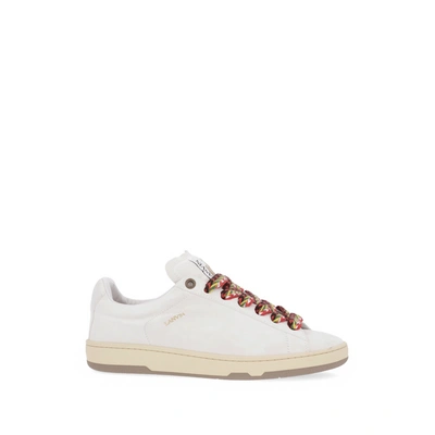 Lanvin Leather Sneakers In Gray