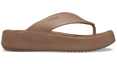 Crocs Getaway Platform Flip In Latte