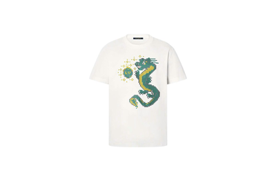Pre-owned Louis Vuitton Short-sleeved Cotton T-shirt Milky White