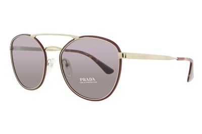 Pre-owned Prada Cateye Sunglasses Bordeaux (0pr 63ts Viy6x1)