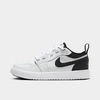 Nike Little Kids' Air Jordan Retro 1 Low Alt Casual Shoes In White/black/white